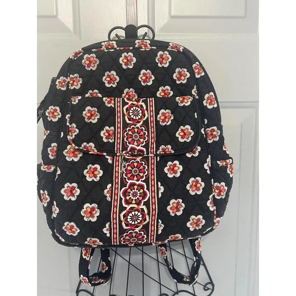 Vera Bradley | Bags | Vera Bradley Quilted Backpack In Black  display picture 1